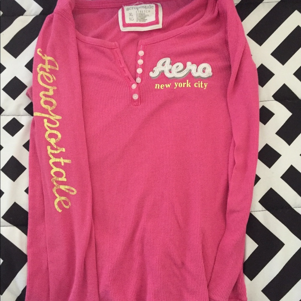 Aeropostale Pink long sleeve shirt